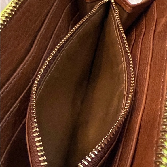 Tory Burch Neon Yellow Green Python Embossed Zipper Long Wallet - Picture 12 of 13